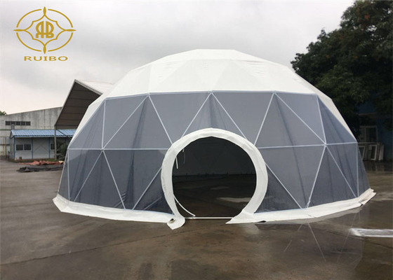 850gsm Blockout Double Geodesic Dome Camping Tent PVC Coated Fabric Use In Resort