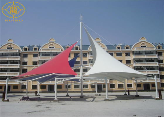 Customized Membrane Structure Architecture Q235 Steel Structure For Hotel