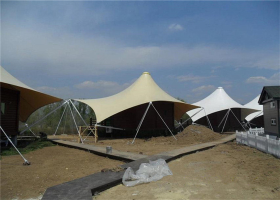 Heat Resistance Glamping Hotel Tent Glamping Accommodation Anti - Corrosion