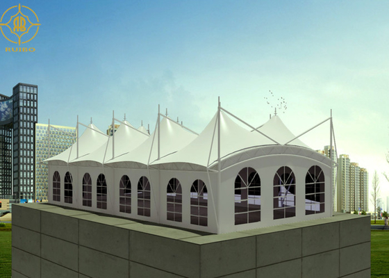 Restaurant Structure 3000N  PVDF Tensile Roof Canopy