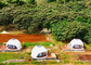 Clear Span Lightweight Geodesic Tent Fire Retardant Commercial Dome Tents