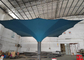 Single Post Large Tulip Umbrella Customized 6*6M Fashionable High Flexibility Shade Structures