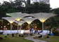Electric Sunshade Tulip Umbrella 6*6m Elegant Steel Frame Structure