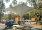 Electric Sunshade Tulip Umbrella 6*6m Elegant Steel Frame Structure